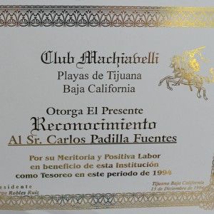 Certificate in Gold Foil