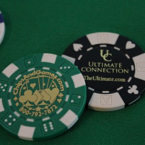 Poker Chip Hot Stamped W