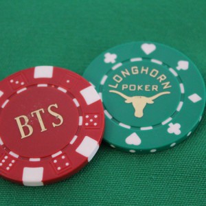 Poker Chip Hot Stamped W