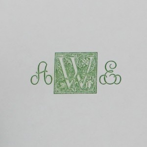 Green Letter Press Monogram